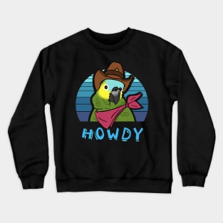 Aesthetic Howdy Cowboy Blue Fronted Amazon Crewneck Sweatshirt